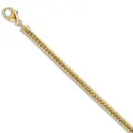 Bracelet femme en or 18 carats, maille anglaise - mouvance