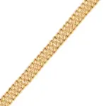 Bracelet femme en or jaune, maille amricaine - or pur