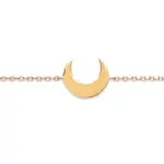 Bracelet femme en plaqué or, croissant de lune - syva Bracelet femme en plaqué or, croissant de lune - syva