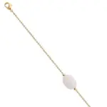 Bracelet pour femme en plaqué or & grande pierre de lune - silla Bracelet pour femme en plaqué or & grande pierre de lune - silla