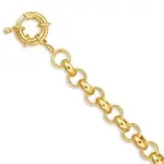 Bracelet femme en plaqu or, maille jaseron - talita