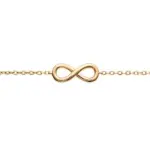 Bracelet femme en plaqué or, motif infini - morgane Bracelet femme en plaqué or, motif infini - morgane