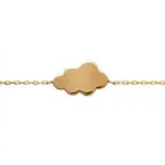Bracelet femme plaqué or & motif nuage - kolia Bracelet femme plaqué or & motif nuage - kolia
