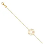 Bracelet femme plaqué or, motif solaire - dybbi Bracelet femme plaqué or, motif solaire - dybbi