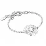 Bracelet femme, swarovski & argent, sign zo bijoux - rosace