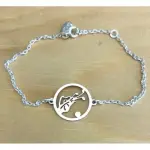 Bracelet golf femme argent - sac / balle
