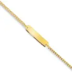 Bracelet grav, identit bb & enfant en plaqu or - sacha