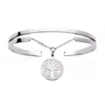 Bracelet jonc arbre de vie en acier pour femme - cavalla Bracelet jonc arbre de vie en acier pour femme - cavalla