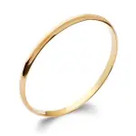 Bracelet jonc femme, fil large 5mm, plaqué or jaune 18k - suzy Bracelet jonc femme, fil large 5mm, plaqué or jaune 18k - suzy
