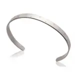 Bracelet jonc original en acier gris - vatou Bracelet jonc original en acier gris - vatou