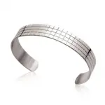 Bracelet jonc ouvert pour femme en acier - zia Bracelet jonc ouvert pour femme en acier - zia