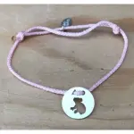 Bracelet koala en argent 925 & cordon couleur au choix - cr�ateur cabanetchanque