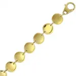 Bracelet lueur - acier dor brillant, pastilles lgres et lgantes