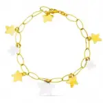 Bracelet luxe femme, or bicolore blanc et jaune 18 carats - evania