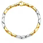 Bracelet marquise - maille navette en or 18 carats - 18, 5g d'or massif