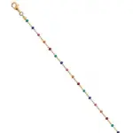 Bracelet multicolore en plaqué or pour femme - pep's Bracelet multicolore en plaqué or pour femme - pep's