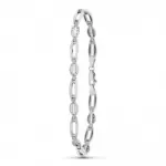 Bracelet en or blanc 18 carats et zircon - el�a