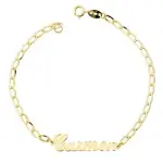 Bracelet prnom personnalis, or 18 carats