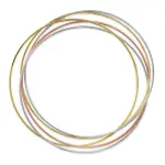 Bracelet semainier en or 18 carats trois tons - splendeur