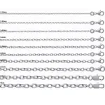 Chane argent homme, femme, enfant, maille forat - 1  4 mm