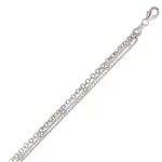 Cha�ne de cheville madonne �� argent 925, trio de cha�nes