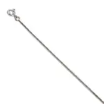 Cha�ne femme en or blanc - maille serpentine 1 mm