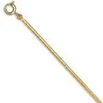 Chaîne femme, plaqué or, maille serpent carré 1, 4mm Chaîne femme, plaqué or, maille serpent carré 1, 4mm