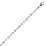 Cha�ne homme acier inoxydable maille for�at 65 cm - atlas