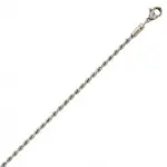 Cha�ne maille corde torsad�e en acier pour femme - elisa