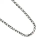 Chane oversize acier gris inoxydable, maille palmier - bangkok