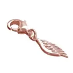 Charm femme pour bracelet, aile en plaqu or rose, zo bijoux
