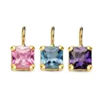 Coffret cadeau : 3 pendentifs humeur du jour, or 18 carats et zircon coloré Coffret cadeau : 3 pendentifs humeur du jour, or 18 carats et zircon coloré