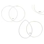 Collier cble ras - de - cou en argent 925 ou plaqu or