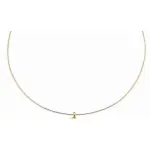 Collier cble ras - de - cou, or jaune 18 carats - omga