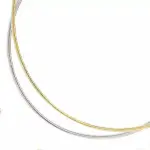 Collier cble rversible, or 18 carats jaune et blanc - omga