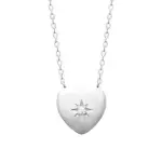 Collier coeur en argent 925 pour femme - tiana
