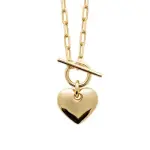Collier coeur en plaqu� or 18 carats pour femme - tango