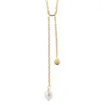 Collier double pendentif perle de culture d'eau douce - byana