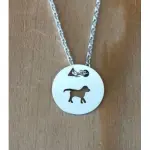 Collier femme argent, crateur cabanetchanque, pendentif chiot