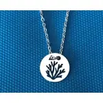 Collier femme argent, créateur cabanetchanque, pendentif corail Collier femme argent, créateur cabanetchanque, pendentif corail