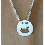 Collier femme argent, crateur cabanetchanque, pendentif cygne