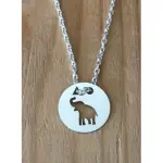 Collier femme argent, crateur cabanetchanque, pendentif elphanteau