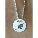 Collier femme argent, crateur cabanetchanque, pendentif kangourou