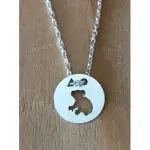 Collier femme argent, crateur cabanetchanque, pendentif koala