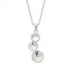 Collier femme en argent & cristal de swarovski - grelots