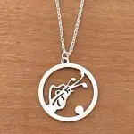 Collier femme argent, golf - pendentif sac