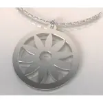 Collier femme en argent + pendentif fleur par cabanetchanque