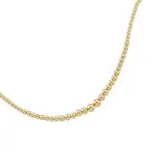 Collier femme en or jaune 18 carats, perles dores - gold pearl