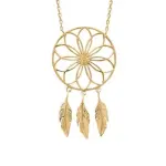 Collier femme & pendentif attrape - rve en plaqu or - sybille