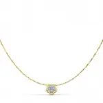 Collier en or deux tons, blanc et jaune 18 carats - cléa Collier en or deux tons, blanc et jaune 18 carats - cléa